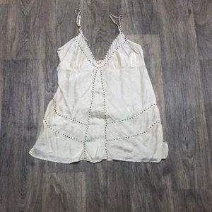 100% Silk off white Camisole